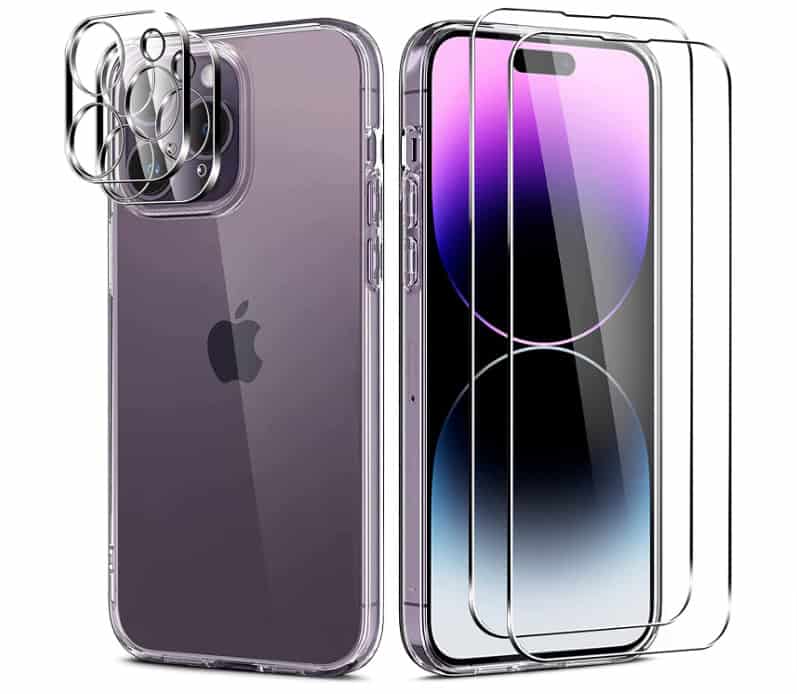 Iliebe Handyhuelle Kompatibel Mit Iphone 14 Pro Huelle Mit 2 Stueck