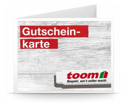 Toom Gutschein Tag: 10,00 € geschenkt für 50,00 € Gutschein