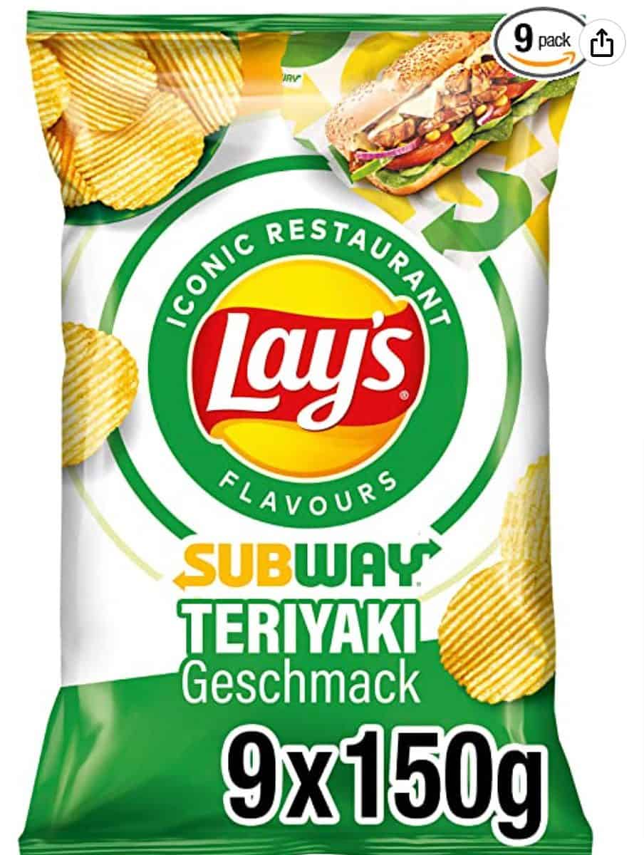Lay's Subway Chicken Terriyaki 9er Pack (9 x 150 g) für 13,43 € inkl