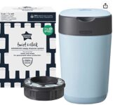 Tommee Tippee Twist and Click Advanced Windeleimer umweltfreundliches System inkl x Nachfuellkassette mit nachhaltig gewonnener antibakterieller Greenfilm Folie blau Amazon de Baby
