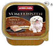animonda Vom Feinsten Adult Hundefutter Nassfutter fuer ausgewachsene Hunde Schlemmerkern mit Rind