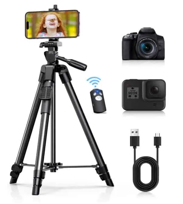 CIRYCASE Handy Stativ Ausziehbar, 128cm Aluminium Leichtes Kamera Smartphone für 13,49 € inkl. Prime-Versand (statt 20,00 €)