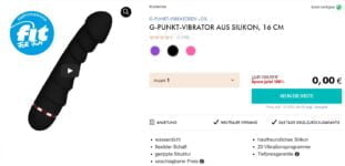 G Punkt Vibrator aus Silikon