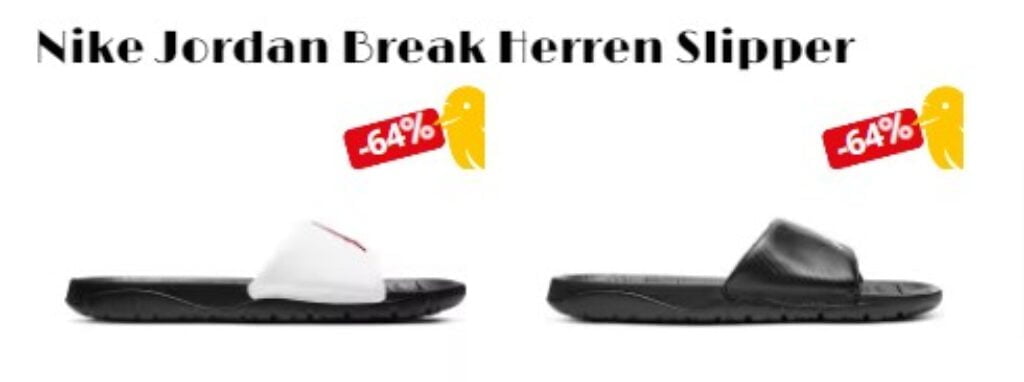 jordan break slipper