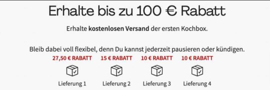 Hello Fresh Bis Zu 100 Euro Rabatt
