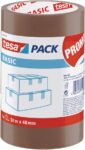 er Pack tesa Basic Pack Verpackungsklebeband Braun