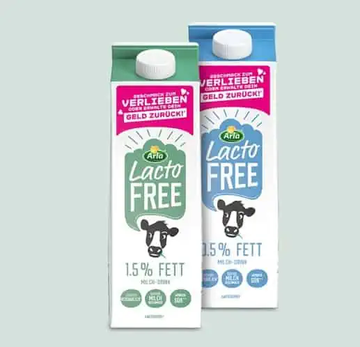 Gratis Testen: Arla Lactofree Milch 3,5 oder 1,5% Fett (100 % Cashback)