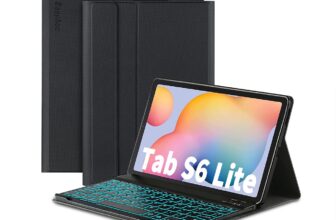 EasyAcc Tastatur Hülle Beleuchtet Kompatibel mit Samsung Galaxy Tab S6 Lite 10,4 Zoll 2022/2020 für 18,47 € inkl. Prime-Versand (statt 30,99 €)