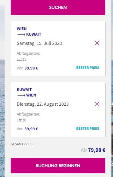 Wien →Kuwait Angebotene Fluege Wizz Air Wien →Kuwait Angebotene Fluege Wizz Air