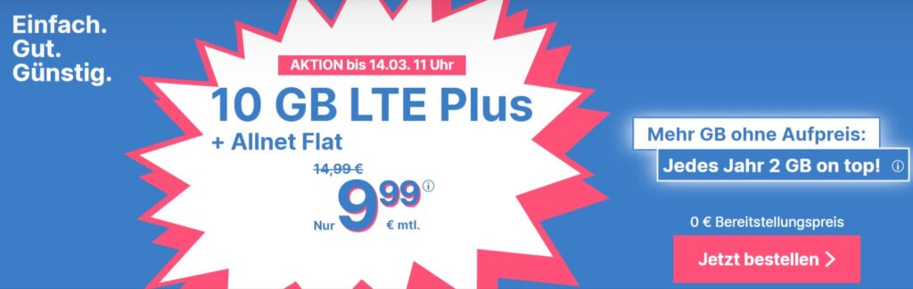Simplytel 10 Gb Datenflat