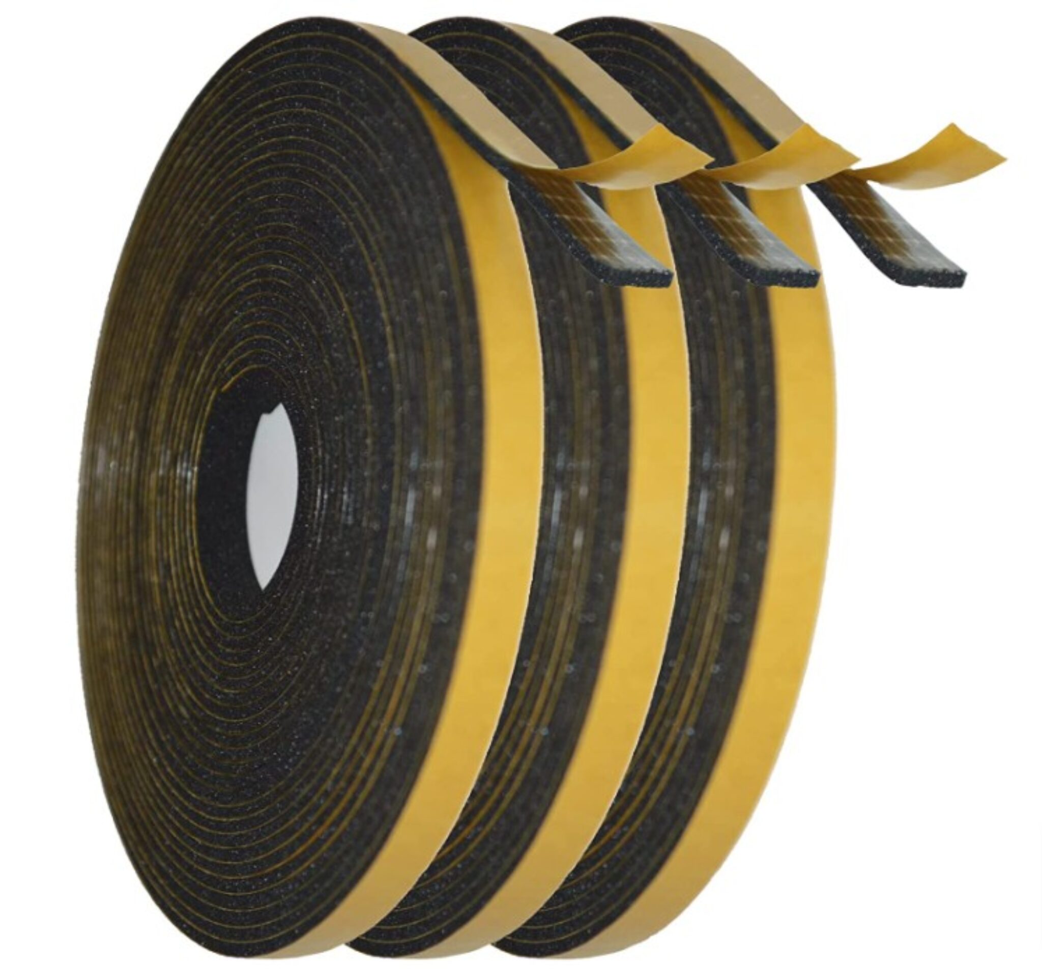 Schaumstoff Dichtungsband 25x25mm - Selbstklebend & Wetterfest (2 Meter)