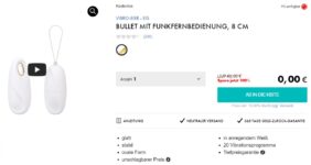 Bullet mit Funkfernbedienung Vibro Ei