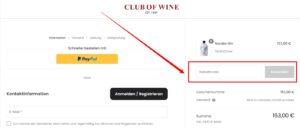 Club of Wine Rabattcode einlösen