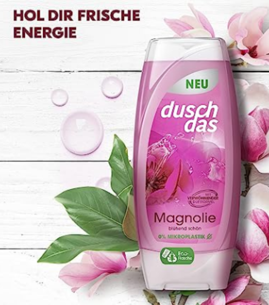 Duschdas Duschgel Magnolie 🌸 6er Pack (6x 225 ml) für 4,99 € inkl