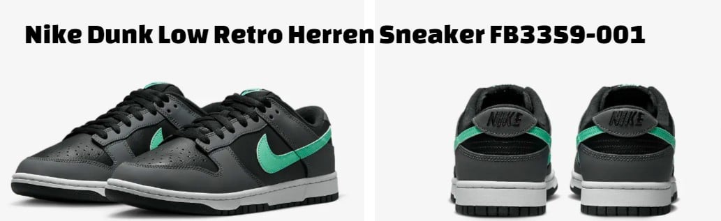 Nike Dunk Low Retro Herren Sneaker Fb3359-001