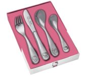 P os Besteck Set mit Hello Kitty Praegung teiliges Kinder Besteck aus rostfreiem Edelstahl Ess Besteck