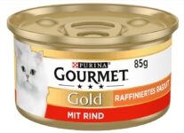 PURINA GOURMET Gold Raffiniertes Ragout Katzenfutter nass mit Rind er Pack x g Amazon de Haustier