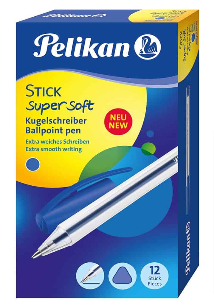 Pelikan Kugelschreiber Stick Super Soft Stueck Blau Amazon.de Buerobedarf Schreibwaren