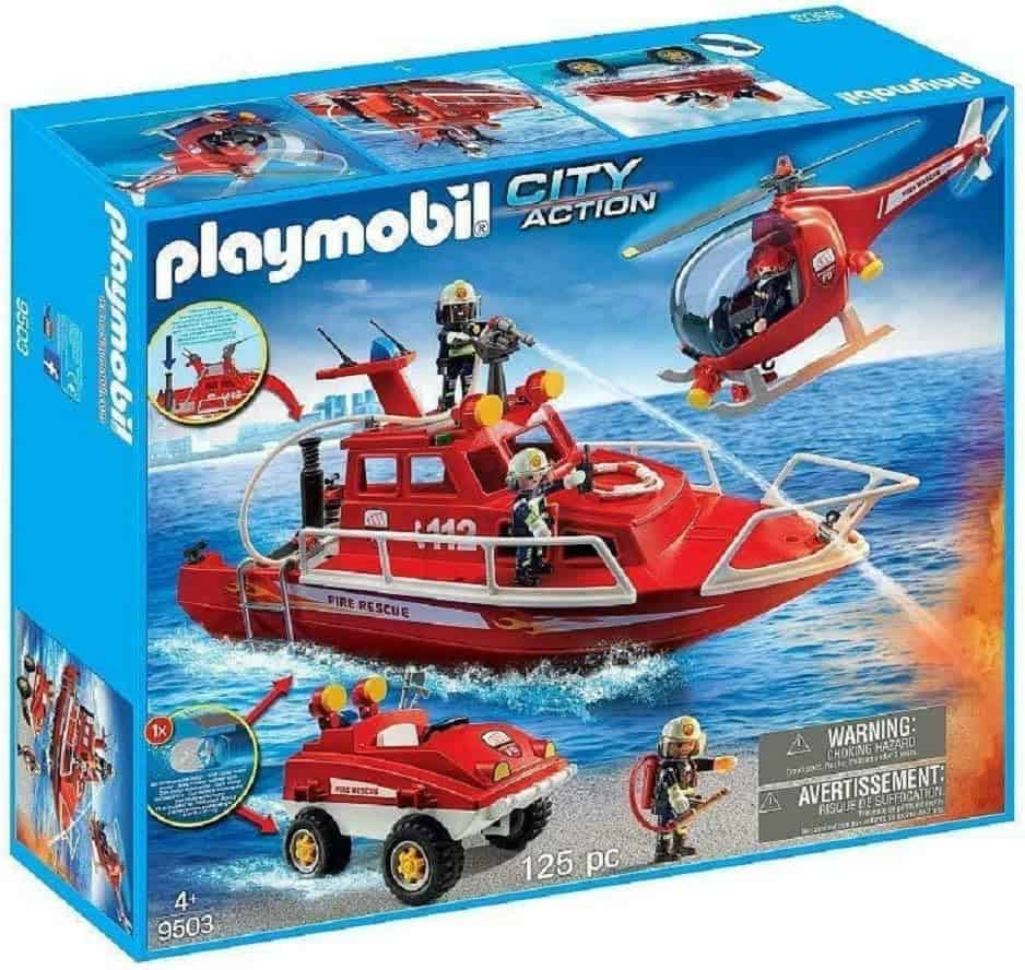 Playmobil City Action Feuerwehr Mega Set Mit Unterwassermotor