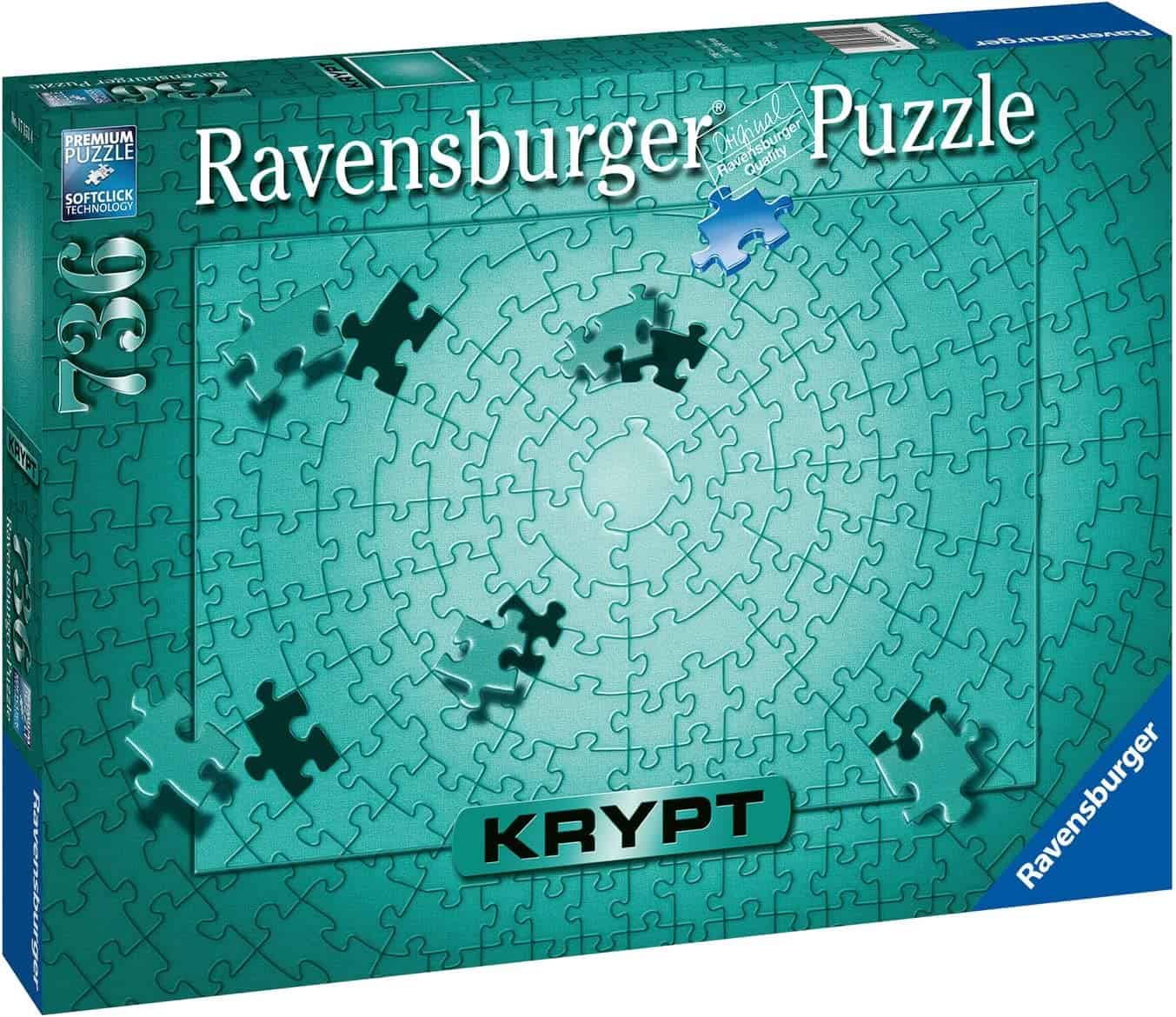 Ravensburger Puzzle (17151) Krypt Puzzle Metallic Mint Schweres