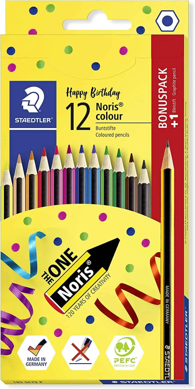 STAEDTLER Bunstifte Noris colour Aktions-Set mit 12 Farben und 1 Noris HB-Bleistift für 2,54 € inkl. Prime-Versand (statt 5,19 €)