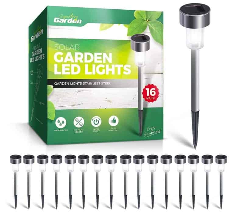 Signature Garden Edelstahl Solarlampen Fuer Aussen Mini Er Pack