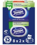 Tempo Feuchte Toilettentuecher Sanft Sensitiv Megapack Packungen mit je Tuechern