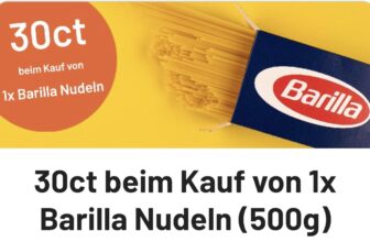 Barilla Nudeln 500g für 0,69 € [Thomas Phillips + smhaggle]
