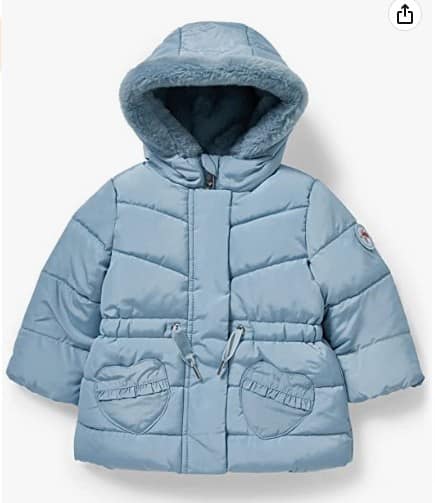 C A Baby Maedchen Jacke Regular Fit Unifarben Hellblau Amazon De Fashion