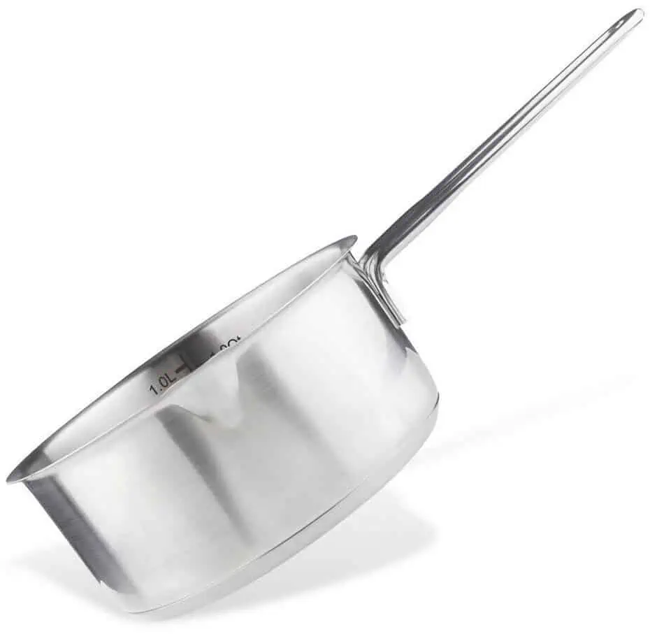 Chefkoch+Fackelmann STIELKASSEROLLE Saucentopf aus Edelstahl 1,0 Liter für 18,94 € inkl. Versand (statt 30,85 €)