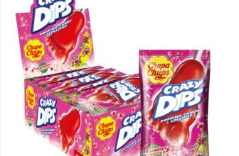 Chupa Chups Crazy Dips Erdbeere 24er Thekendisplay
