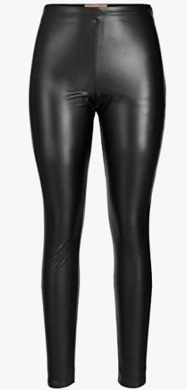 Jjxx Women S Jxmegan Faux Leather Sn Leggings Black Detail Matte S Amazon De Fashion