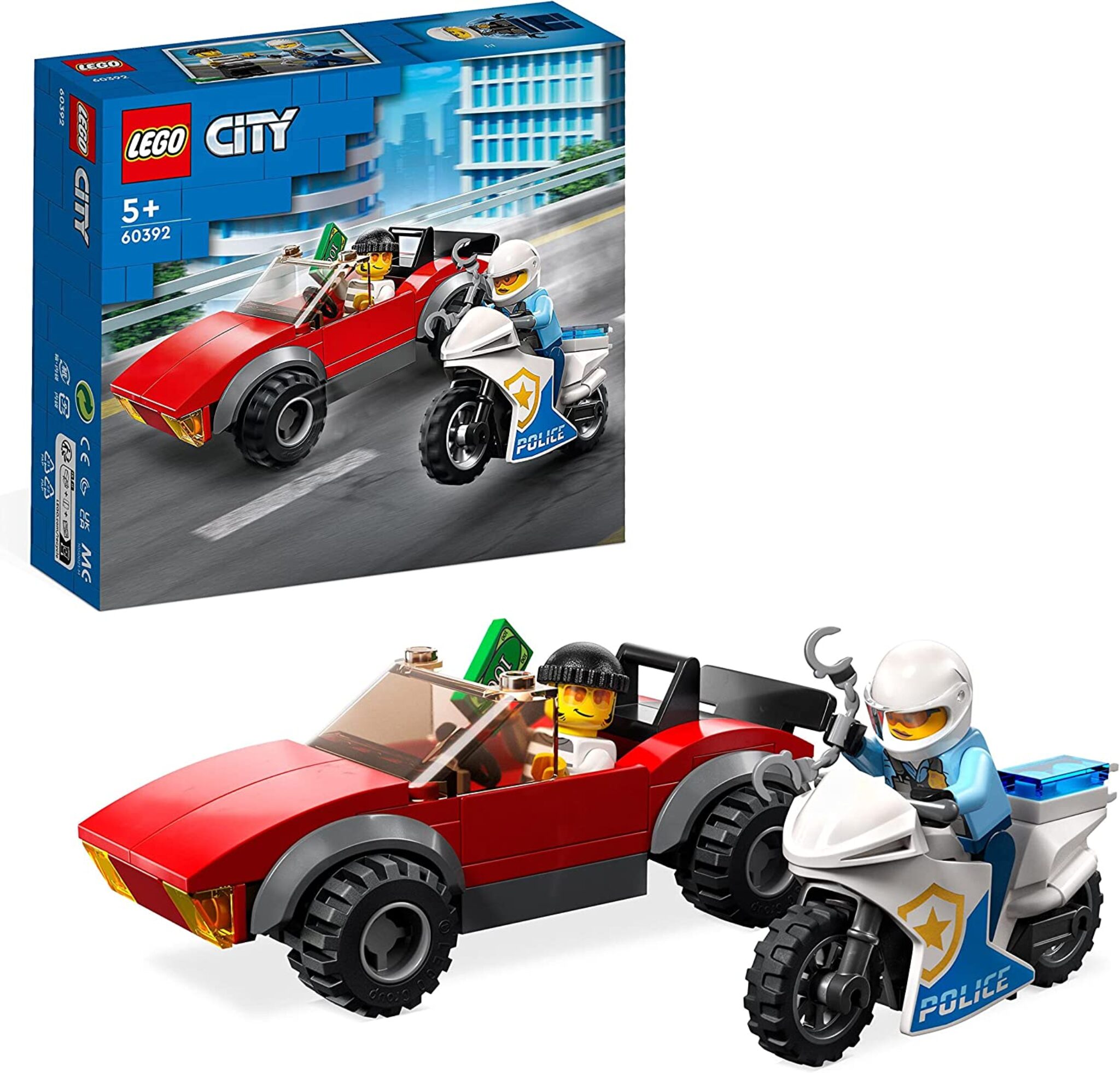 Lego City Polizei Verfolgungsjagd Mit Polizei Motorrad F R