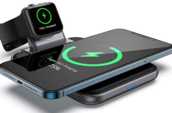 Mangotek Ersatz für iPhone iWatch und Airpods Wireless Ladestation in drahtloser Ladegerät Stand