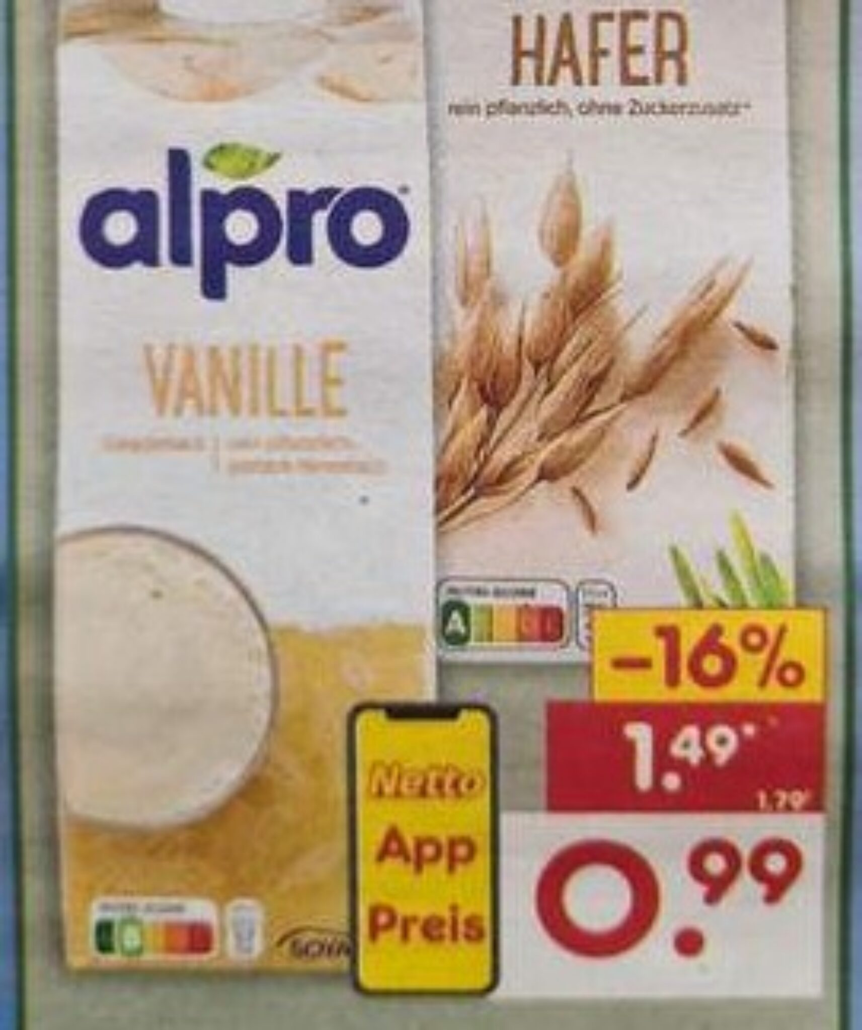 [Netto MD] Alpro Not Milk / Hafer- oder Sojadrink 1L versch. Sorten für ...