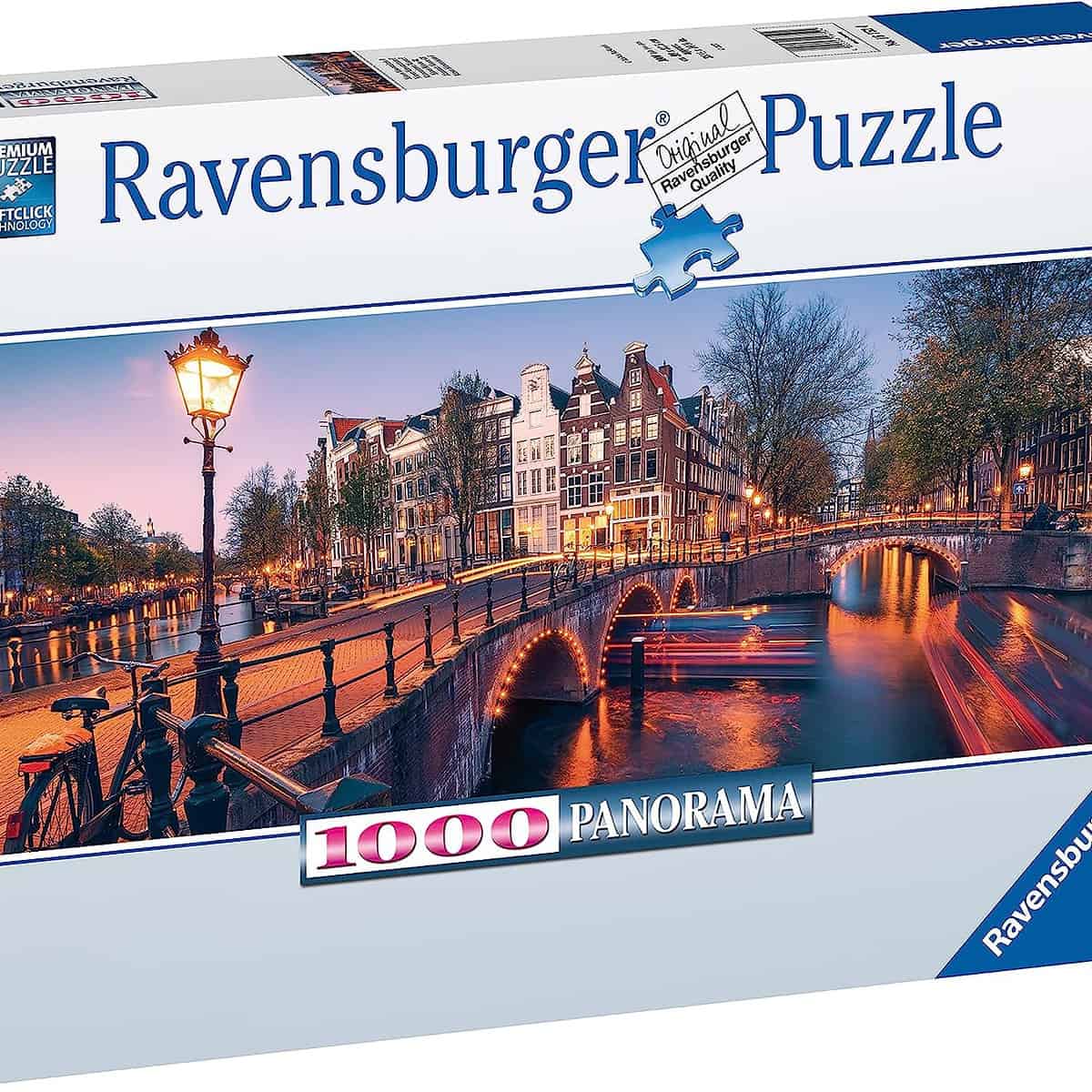 Ravensburger Puzzle Abend In Amsterdam . Teile