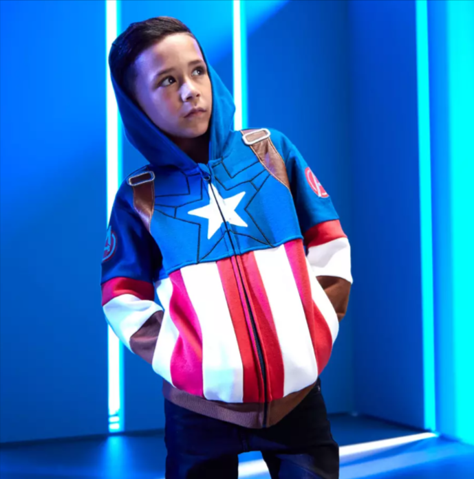 Captain America Kapuzensweatshirt Mit ReiÃŸverschluss FÃ¼r Kinder Shopdisney