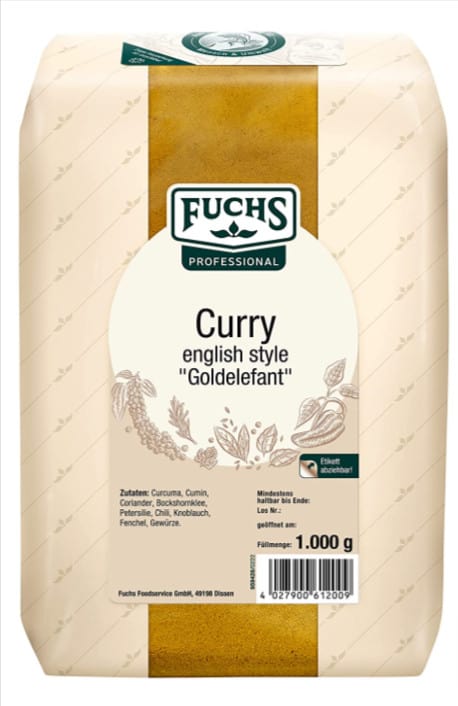 Fuchs Curry Englisch Goldelefant X Kg Amazon De Lebensmittel Getränke