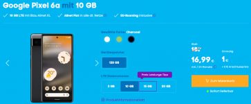 Google Pixel a + Blau Allnet XL GB