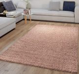 Hochflor Teppich Teppich Hochflor Wohnzimmer Shaggy Soft TT Home rechteckig Höhe mm