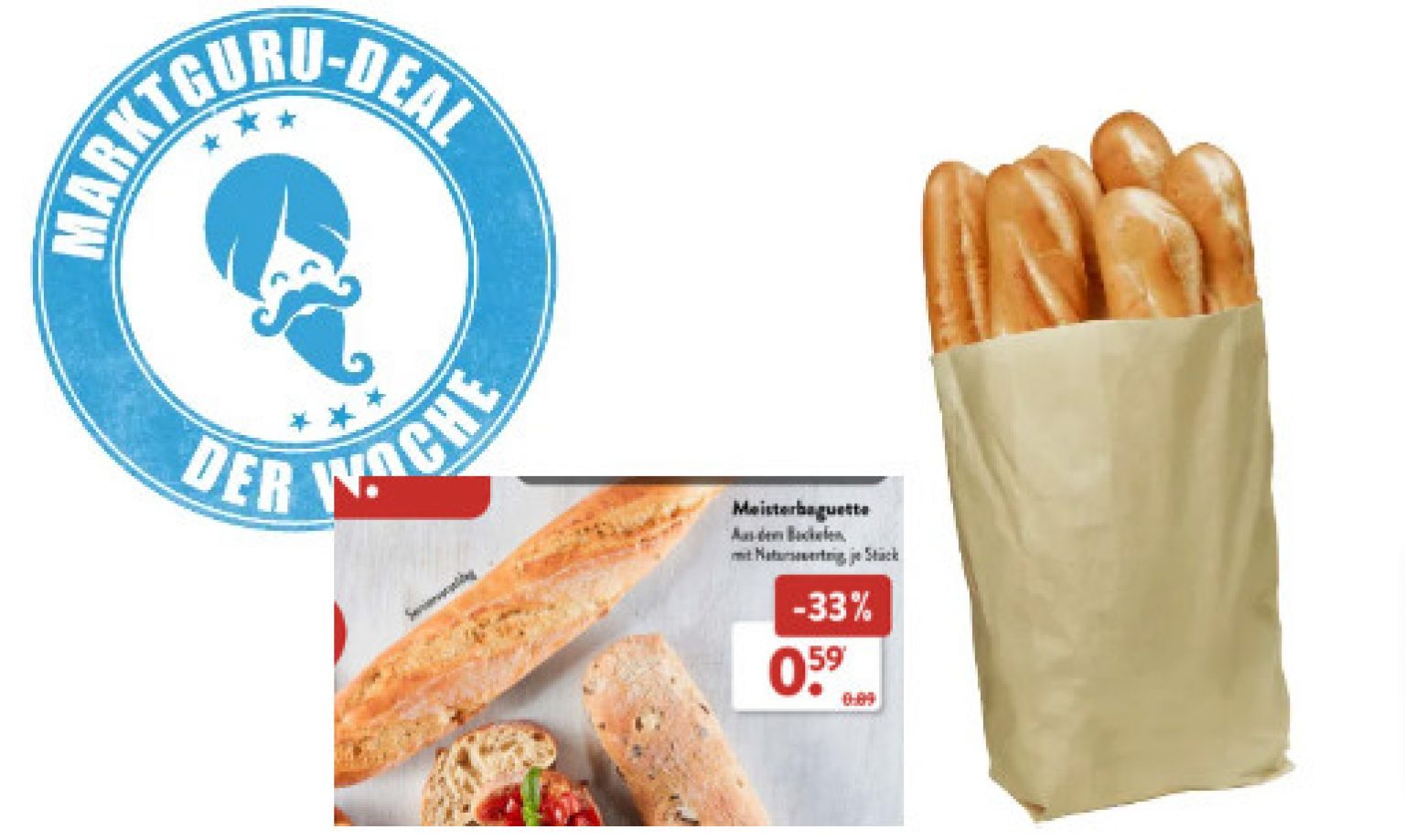 [Aldi Süd + marktguru] Aldi Meisterbaguette für 0,19