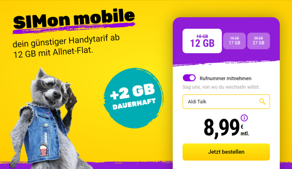 SIMon mobile SIM-Only Angebote Simon Mobile Sim-Only Angebote