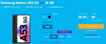 Samsung Galaxy A G + Blau Allnet XL GB