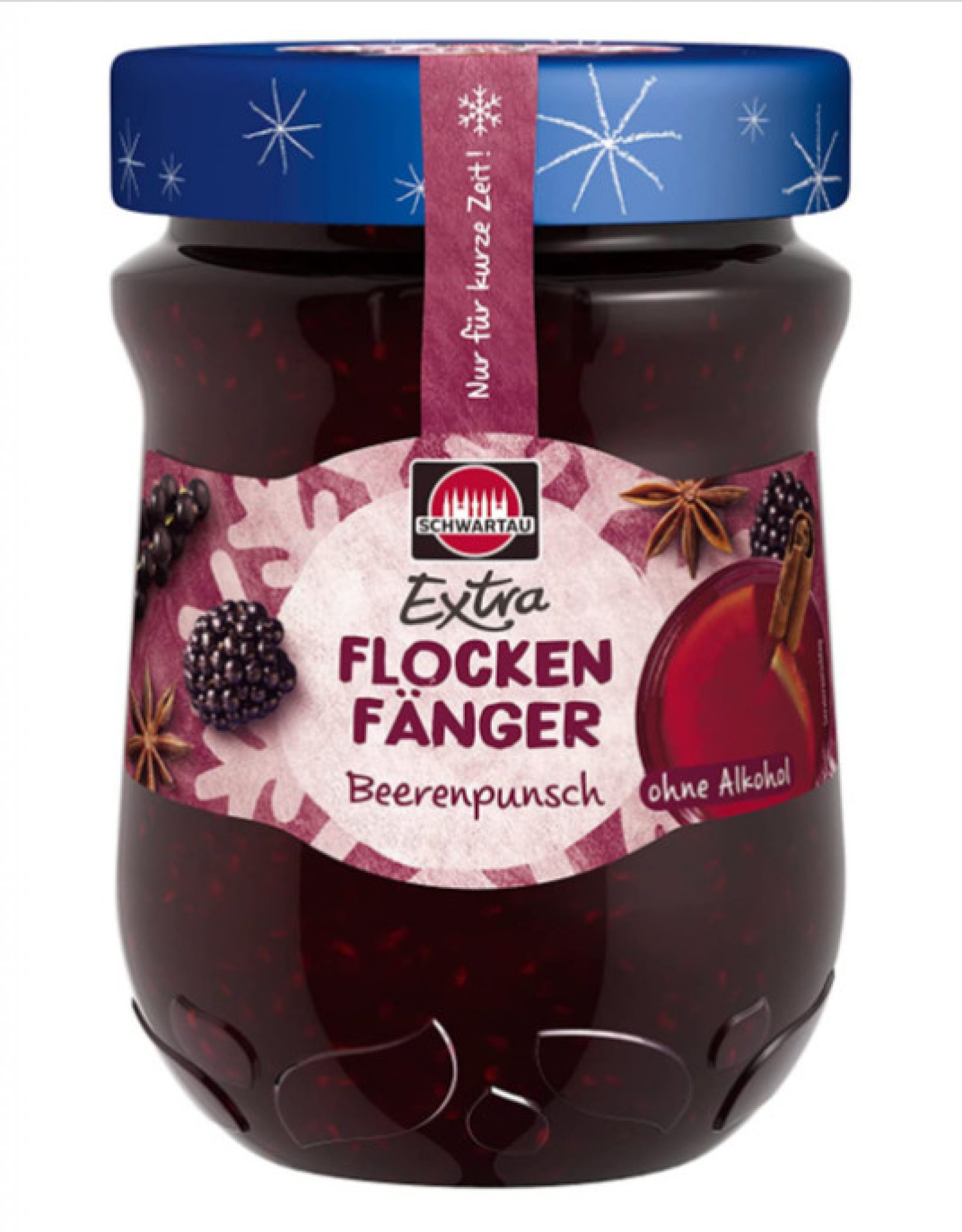 Schwartau Extra Flockenfänger Beerenpunsch Marmelade mit Waldbeeren ...