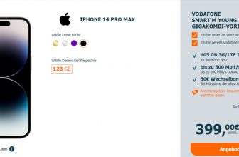 iPhone Pro Max + Vodafone Smart M Young mit GB G