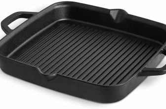 BURNHARD Gusseisen Grillpfanne (quadratisch, 30 cm) für 27,12 € inkl. Prime-Versand (statt 33,90 €)