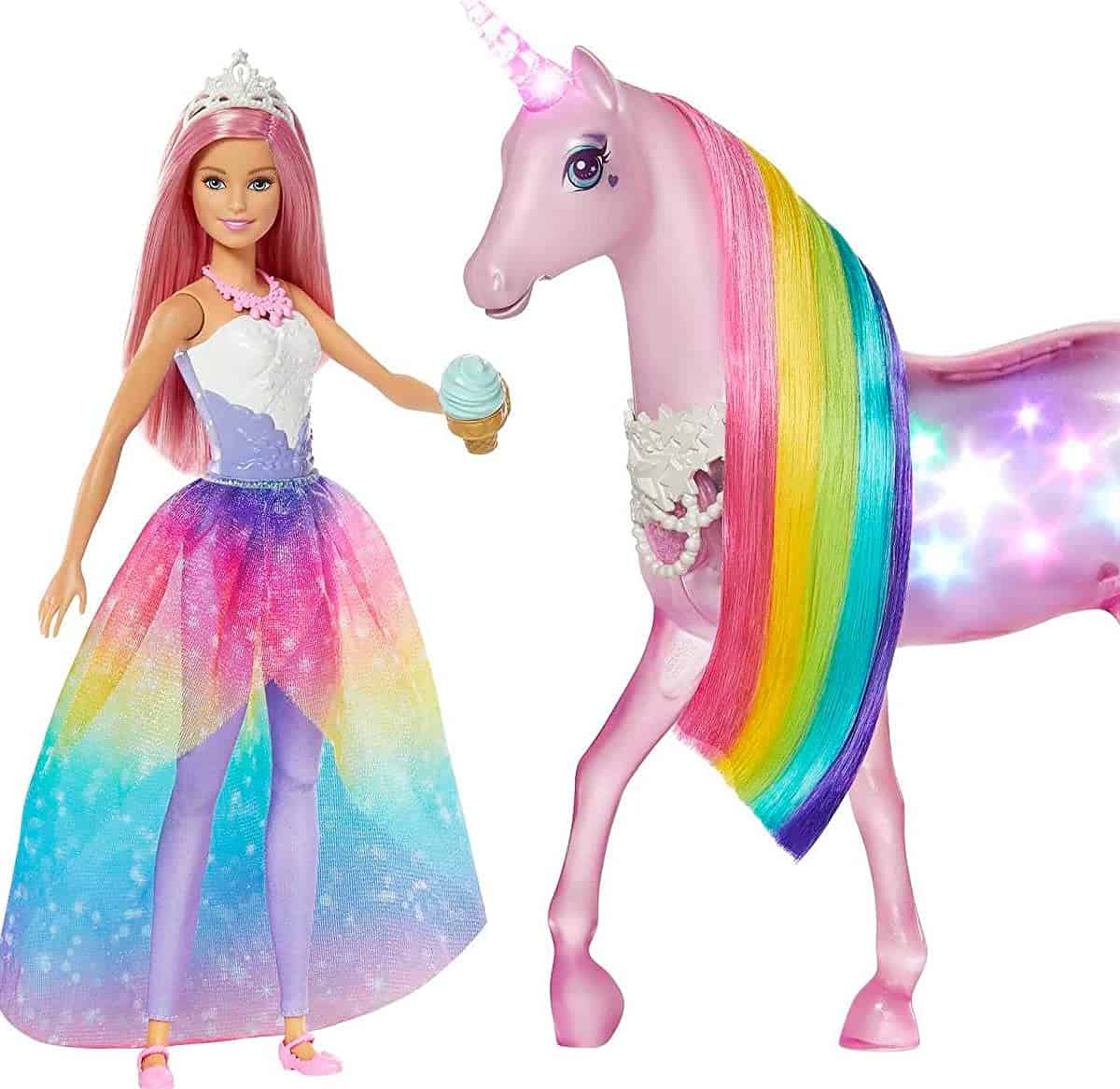 Barbie Gwm Dreamtopia Magisches Zauberlicht Einhorn (Mit BerÃ¼hrungsfunktion, Licht Und Sound)