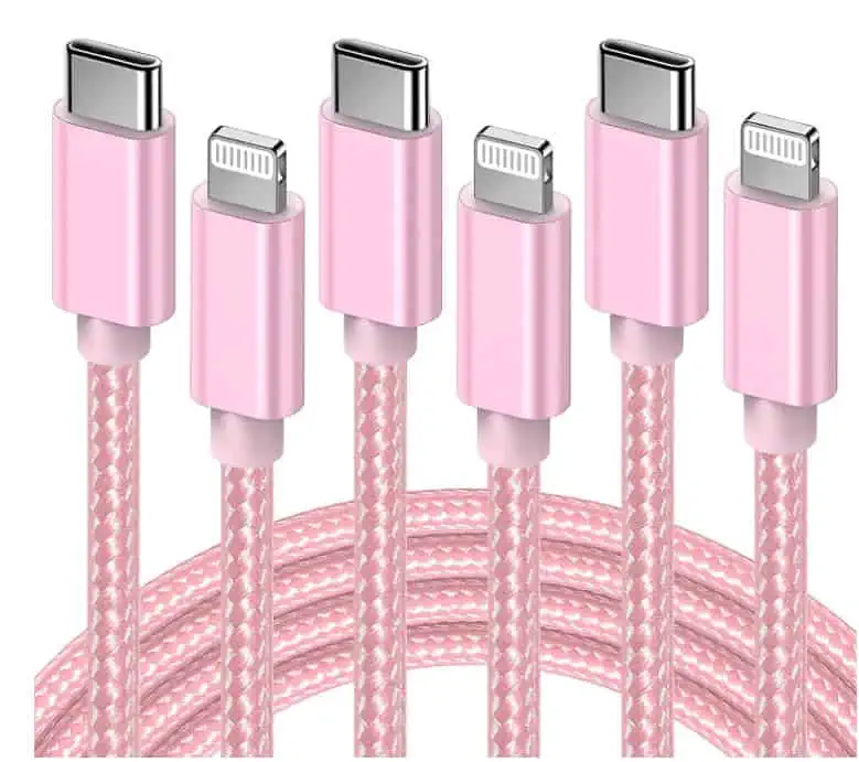 GlobaLink 3 Stück 2M USB C Lightning Kabel für 3,99 € inkl. Prime-Versand (statt 5,99 €)