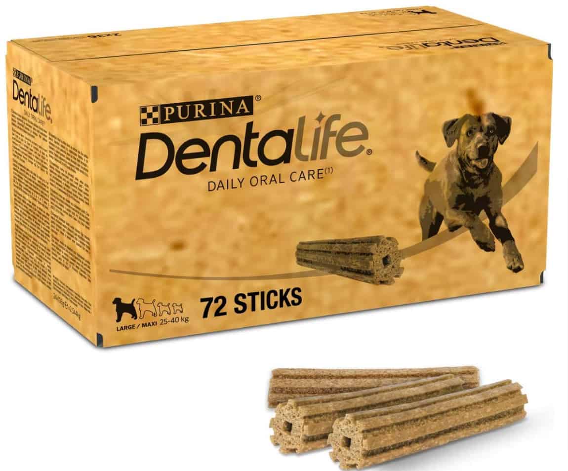 PURINA DENTALIFE Maxi Hunde Zahnpflege Snacks reduziert Zahnsteinbildung, Huhn, große Hunde, Stic Purina Dentalife Maxi Hunde Zahnpflege Snacks Reduziert Zahnsteinbildung, Huhn, Große Hunde, Stic