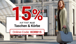 Rabatt auf Taschen & Körbe